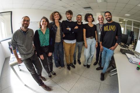 Valentina Colla (terza da sinistra) e il team del progetto Progetto europeo iSlag